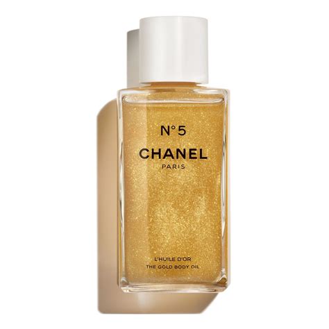 chanel gold body oil